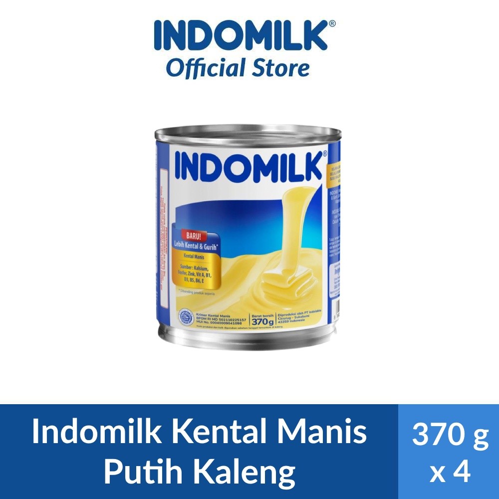 

Indomilk Kental Manis Putih Kaleng 370 gr x 4 Pcs