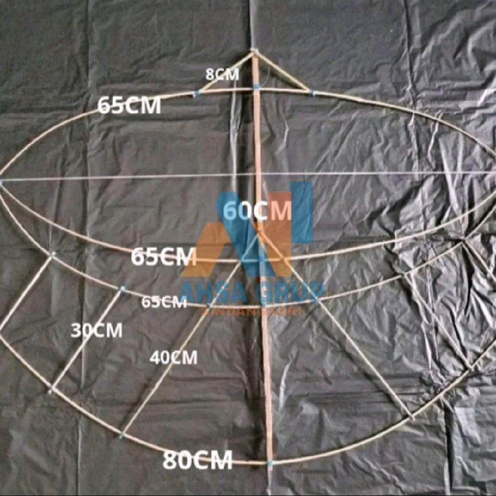 BAMBU PILIHAN PASTI TERBANG RANGKA LAYANGAN GAPANGAN PEGON CEPER 60 CM GAPANGAN PEGON CEPER KERANGKA