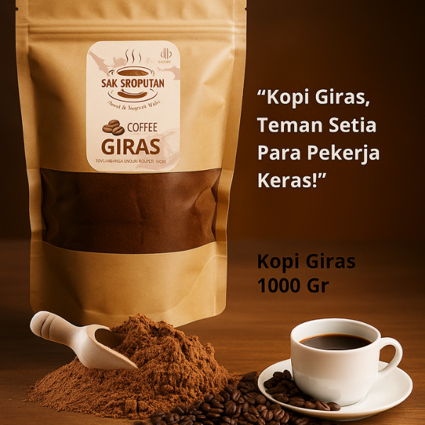 ( SS 01 ) kopi bubuk giras 1 kg rasa mantap bubuk kopi giras 1 kg kopi bubuk giras 1000 gram bubuk k
