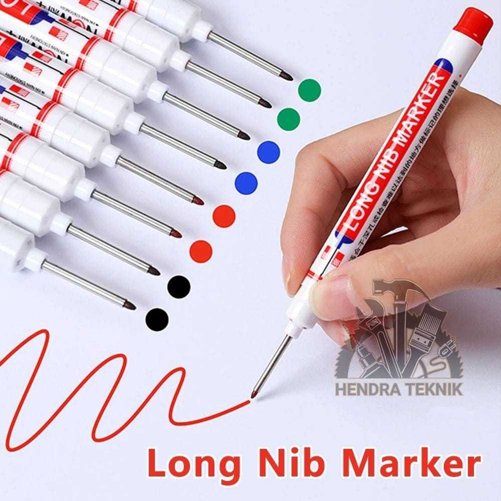 

SPIDOL TUKANG PERMANEN ALAT TULIS PENANDA PULPEN KEPALA PANJANG LONG NIB TIP MARKER