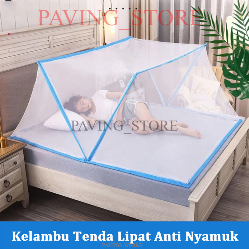 Kelambu Tidur/Kelambu Tenda Lipat/Anti Nyamuk Kelambu Lipat Tidur Portable Kelambu Kotak