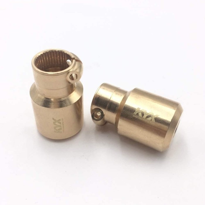KYX BRASS ADAPTOR LOCKOUT FOR AXIAL SCX10 II 1 PAIR