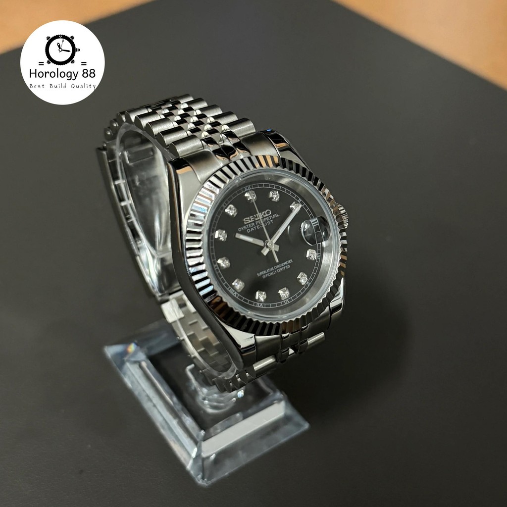 Seiko Datejust Black Diamond NH35 Automatic Limited