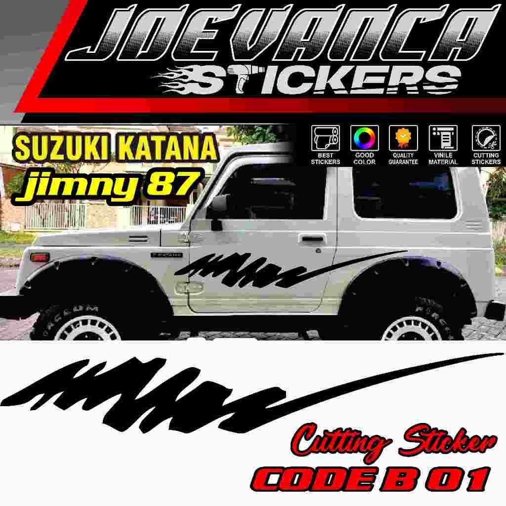 Stiker Cutting Suzuki Katana B Striping Custome