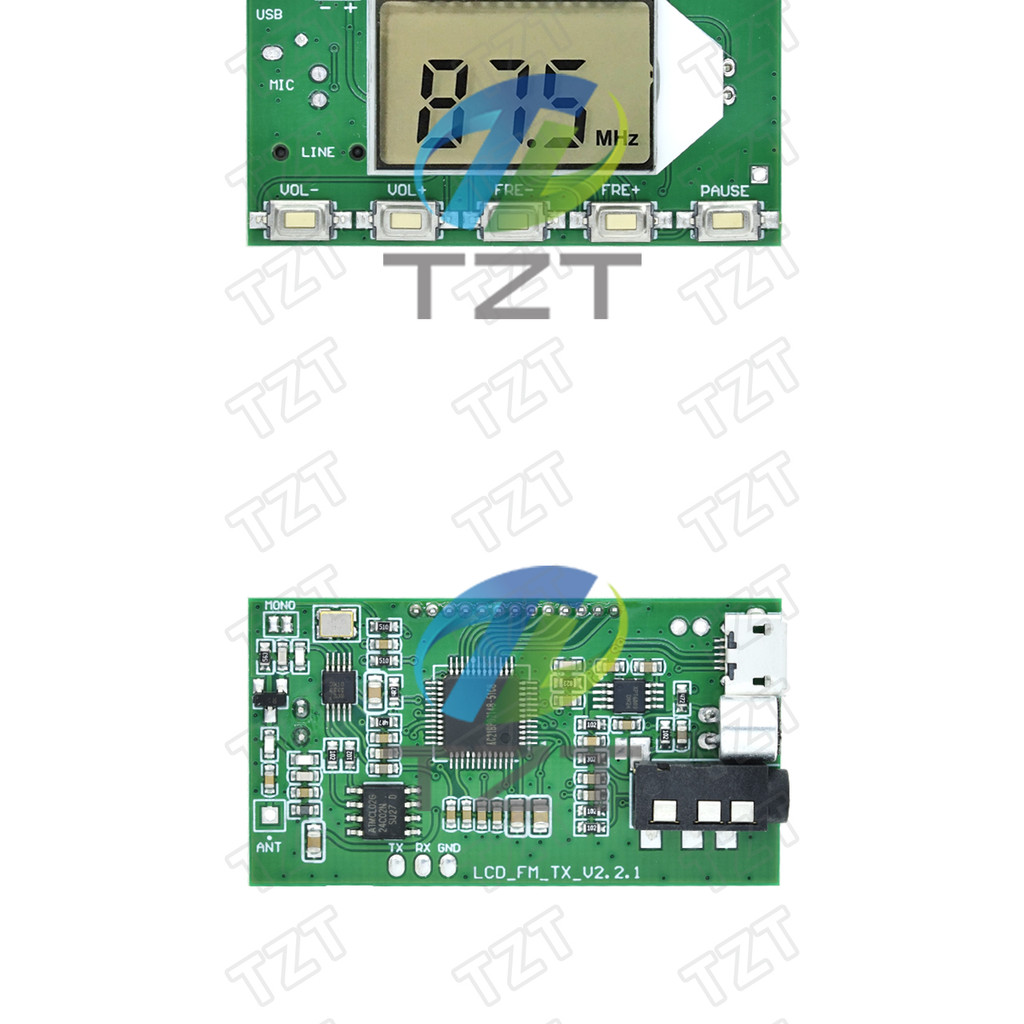1/2PCS FM Transmitter Module FM Stereo Digital Transmitter Wireless Microphone Microphone Board 3V-5