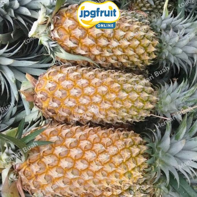 [Instant] Buah Nanas Palembang Super/Jumbo Kupas / 1 Pcs - kupas bersih Sameday/buahlokal/buahimport