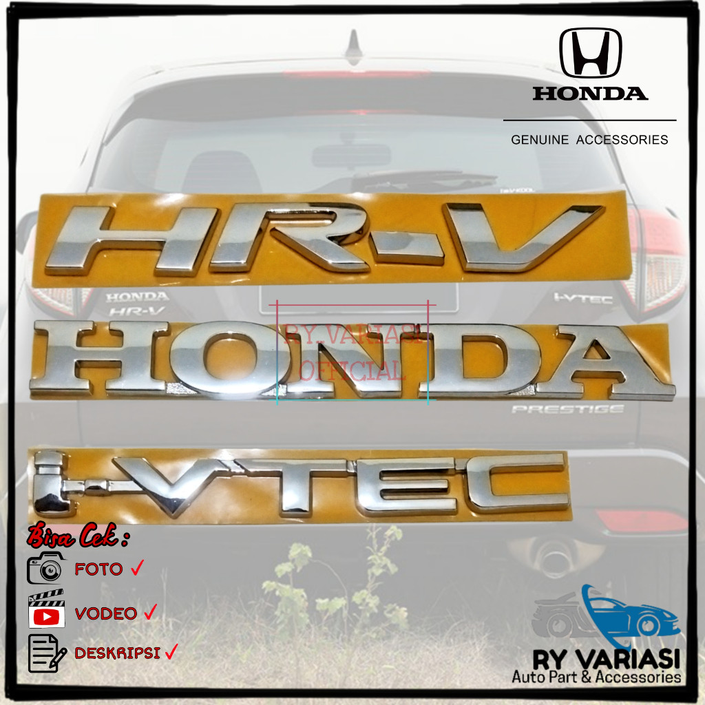 Best Quality - Emblem HRV / Emblem Bagasi Honda HRV Complite/ Emblem Honda HRV