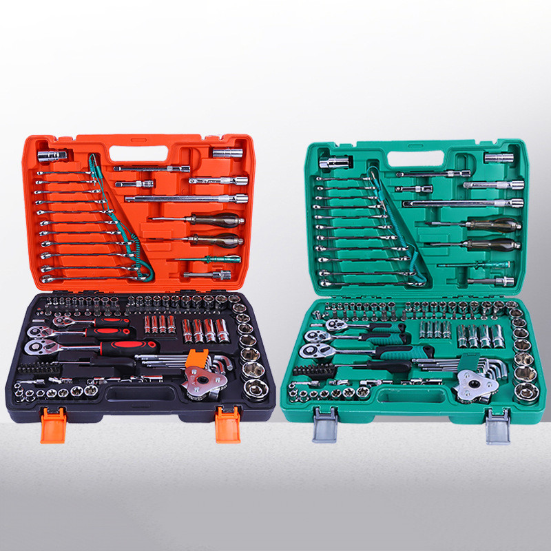 121Pcs/Set Auto Repair Tools Set Socket Wren Tools Screwdriver Socket Set Hex Key Car Repair Tools