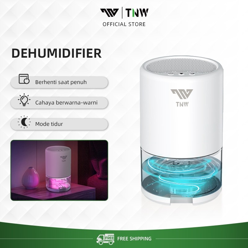 (marisela83.jaya) TNW HD10 Dehumidifier 1L Air Dryer 2 In 1 Air Purifier Portabel Dehumidifier Serap