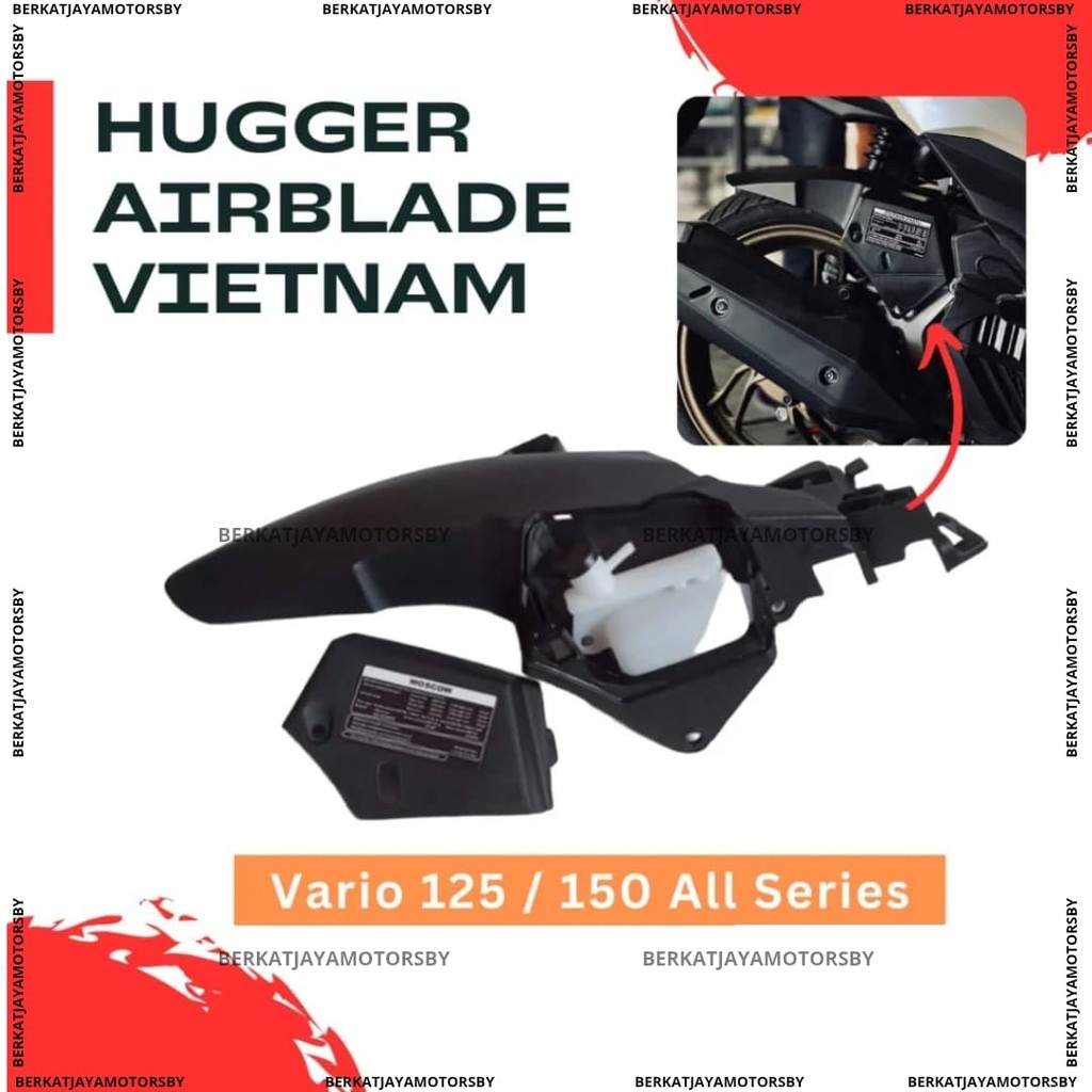 HUGGER AIRBLADE SPAKBOR BELAKANG VIETNAM PARTS VARIO 125 150 LED OLD NEW VARIO KZR