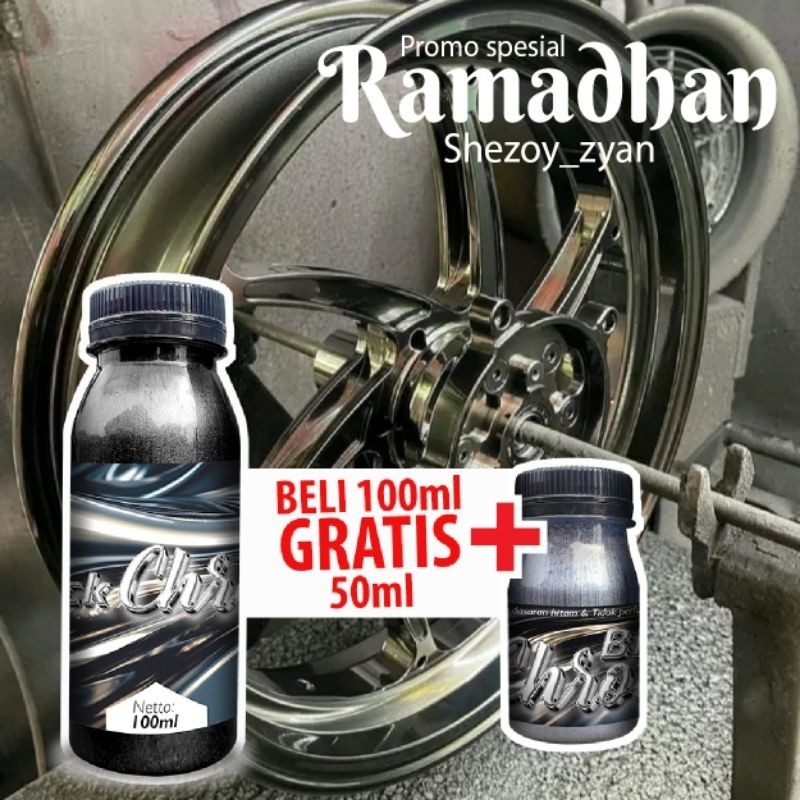 HORANSHOP Cat PU efec black chrome gratis latek glove 100ml+50ml ,original