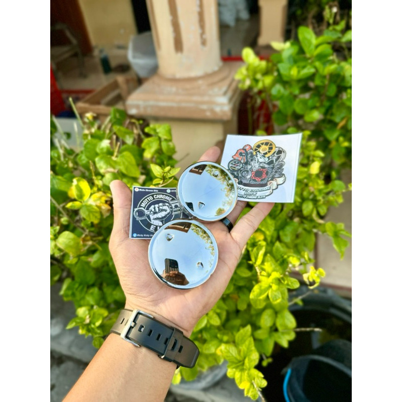 Tutup Tangki BeAT, Scoopy, Genio, Vario / Asli/Original AHM SUDAH CHROME CELUP