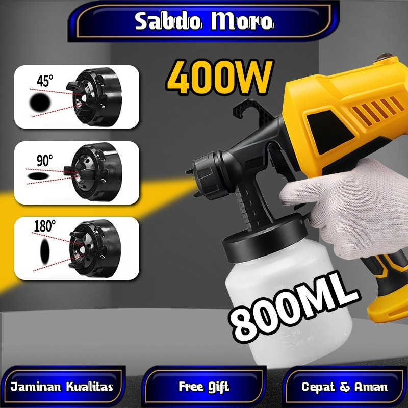 Electric Spray Gun 800ML 550WATT Alat Semprot Cat Listrik Pistol Semprot  Semprotan Listrik Cat Alat