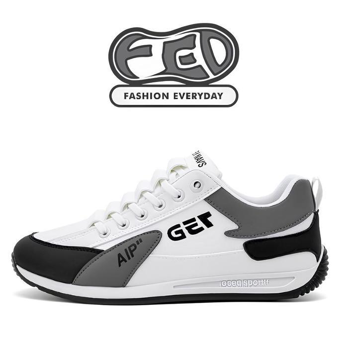 (Style Mall.id) FED Sepatu Cowok Dewasa Ori Sneakers Running Pria Wanita Nishikawa White Kets Sporty