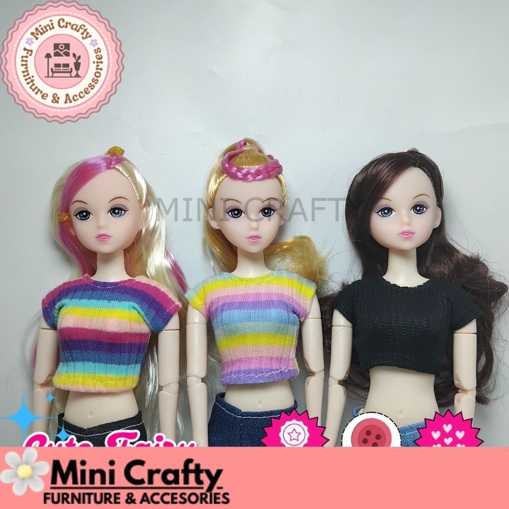 Boneka BJD + Baju Mainan Boneka BJD Doll 30cm Kado Koleksi Boneka BJD Doll 30cm Gift Doll - Mini Cra