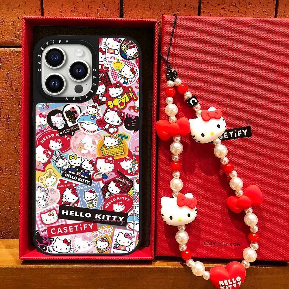 CASETIFY x Hello Kitty 50th Anniversary Collaboration Apple 16 Pro Max Phone Case 15/14/13