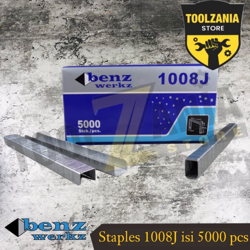 Isi staples tembak angin 1008J benz werkz 5000 pcs isi stapler DAN Isi staples tembak angin 1008J ko