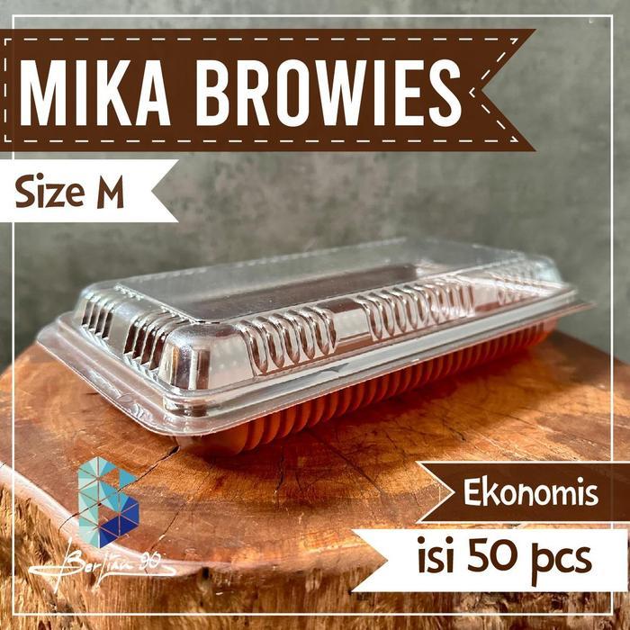 Mika Brownies Sedang Ukuran M Box Plastik Brownies Mika Kotak Brownies - Brownies M