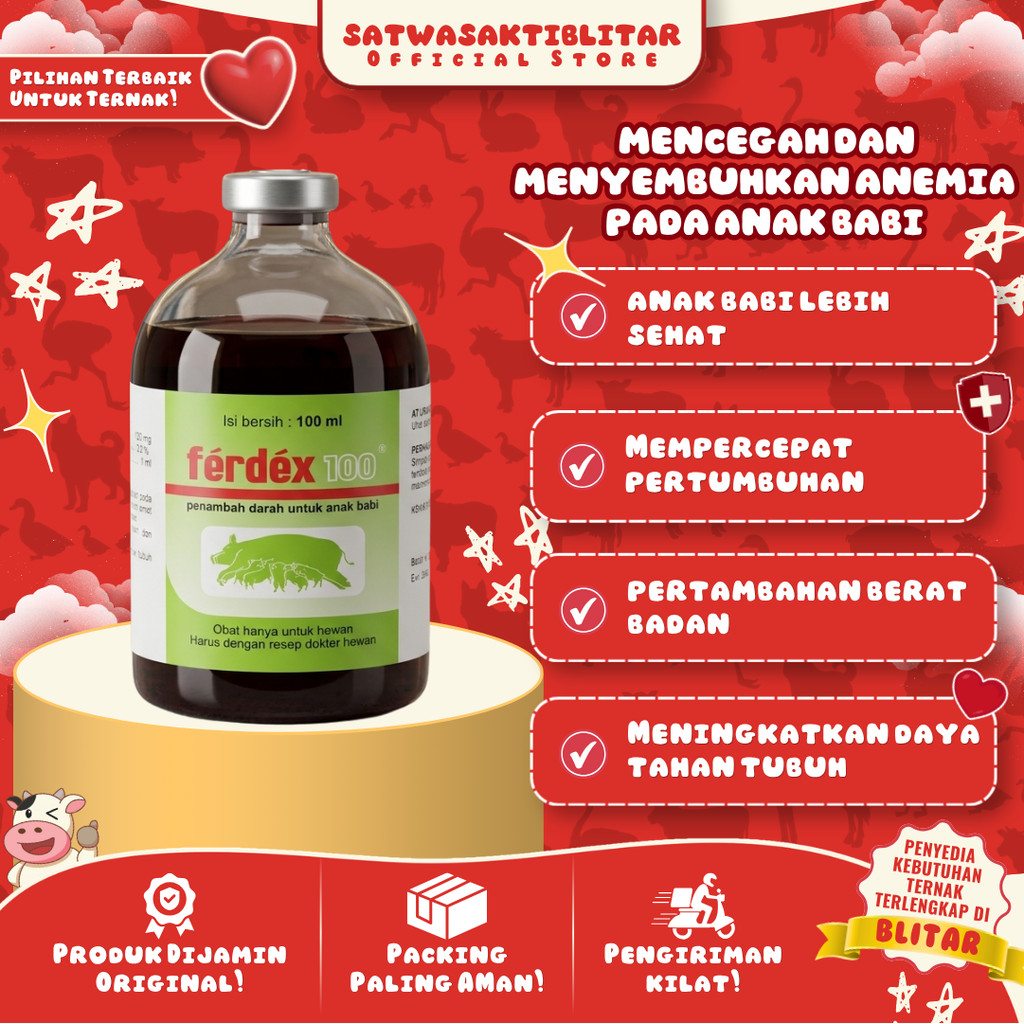 FERDEX 100 ML -- Penambah darah pada babi