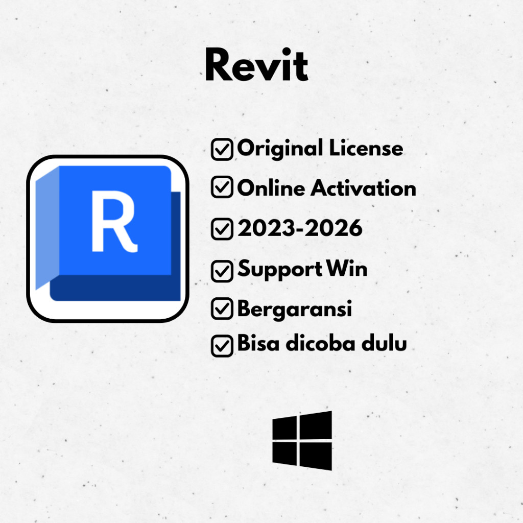 Revit Original License 3 Tahun For WIN Not Crack Patch 100% + Full Garansi