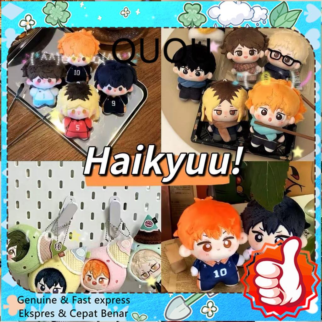 Anime Haikyuu Plush Boneka Kei Tsukishima Hinata Shoyo Mainan yang diisi Plushies Kariton Pendant
