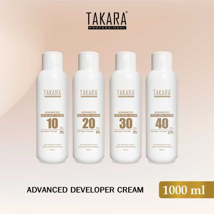 Takara Professional Advanced Developer Cream 1000ml Keratin // HYdrogen Peroxide