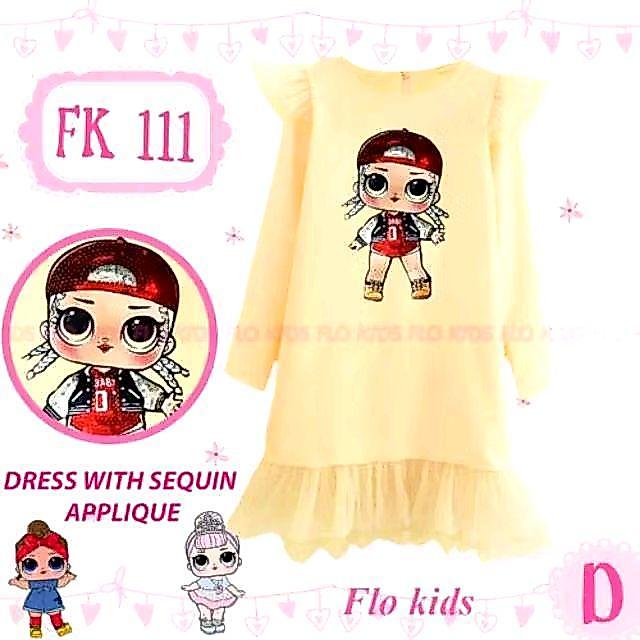 Dress anak sequin Fk 111 D