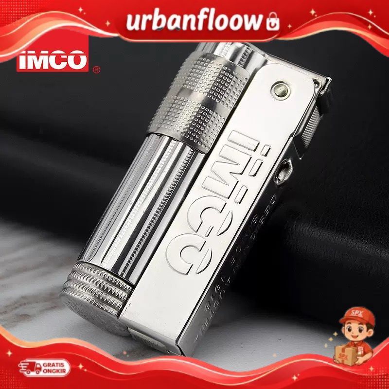 TERBARU  Mancis  Api Minyak IMCO Triplex Super 6700  Legendaris Emboss Logo Silver Box