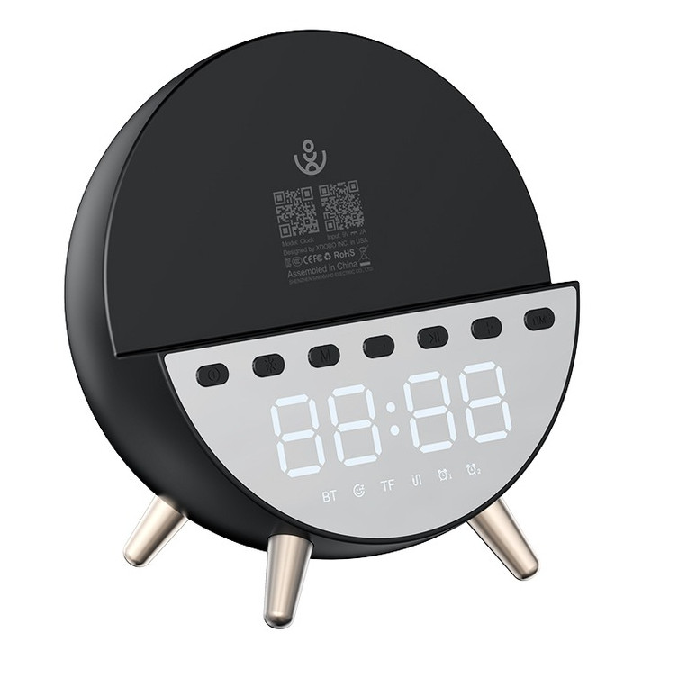 XDOBO Clock Bluetooth Speaker Wireless Portable Bass 1200mAh BT TF Play For Home Party With Smartpho