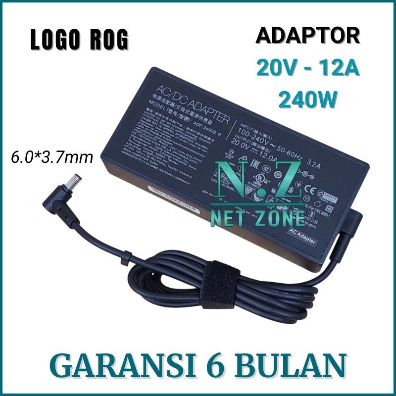 Adaptor Charger Asus ROG Strix G15 G17 G513QM G513QR G513IM Series ROG 240W -NZONE