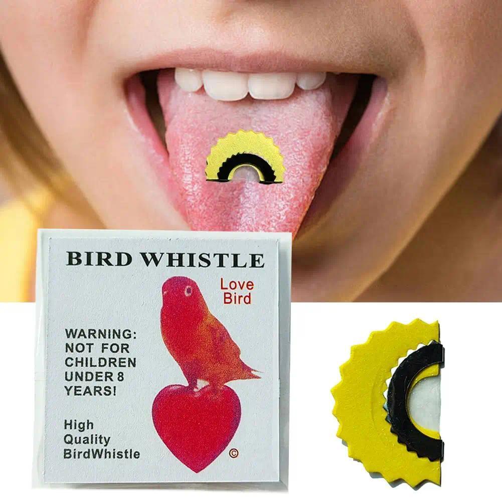 Bird Wacky Whistle Magic Fun Bird Caller Tongue Warbler Original Magic Tweeting Noisemaker Toys Fun 