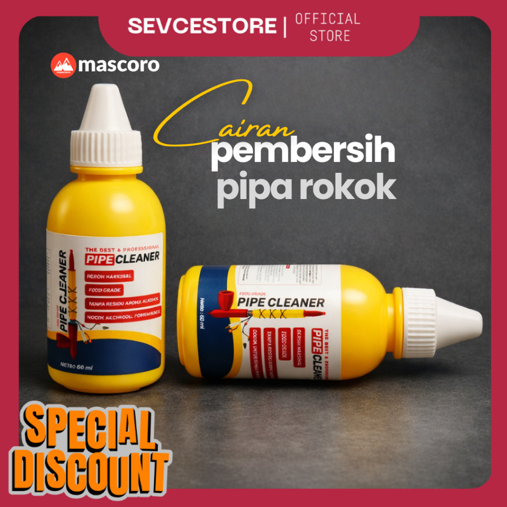 cairan pembersih piparokok 60ml food grade cocok untuk once cangklong berbahan gading gajah tulang s
