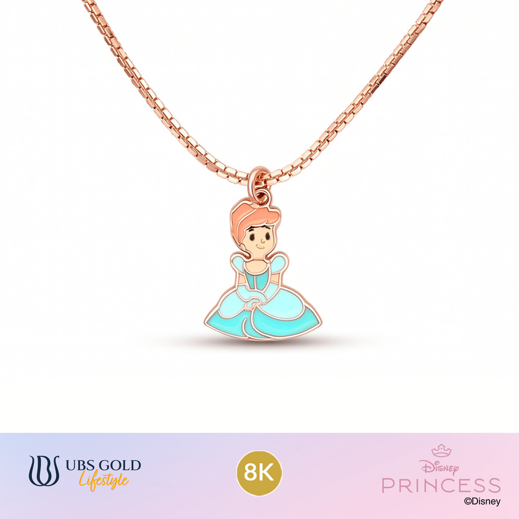 UBS Gold - Kalung Emas Anak Disney Princess Cinderella - 8K - Kky0603k