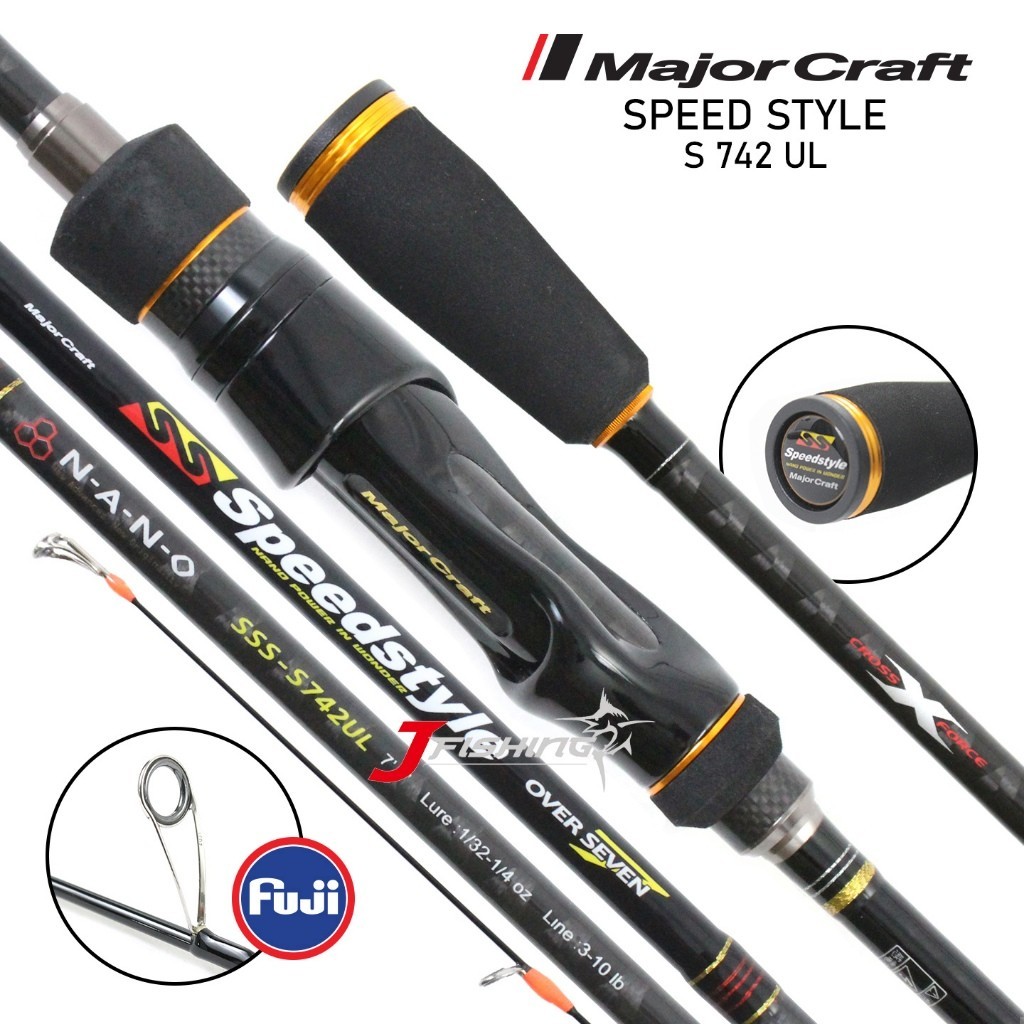 Joran MAJOR CRAFT SPEEDSTYLE SSS-S742UL | SSC-662M | UL | Ultra Light | Spinning | 2 Section