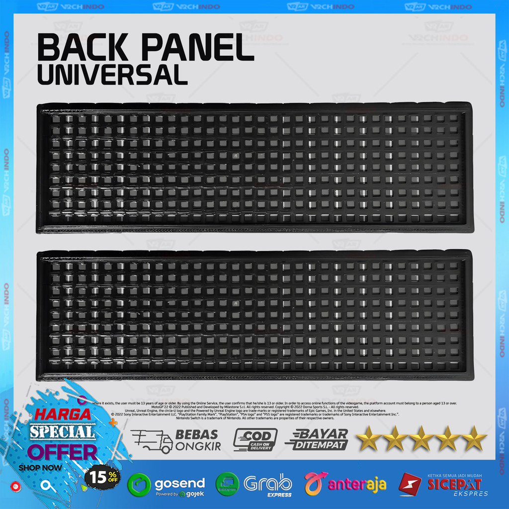 Back Panel Universal Motherboard / Backplate / IO Panel Shield Casing PC Mudah Dipasang 