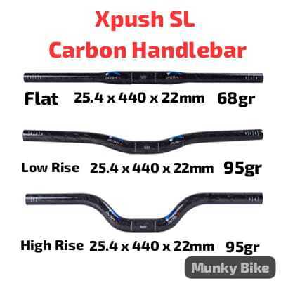 Foto Xpush Carbon Handlebar Setang Stang Karbon Handle Sepeda Anak Pushbike Balance bike