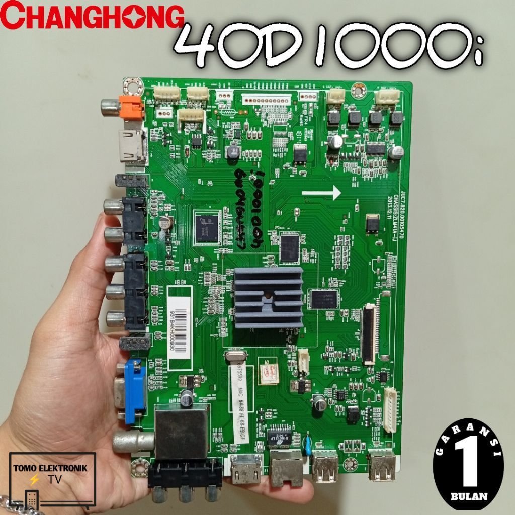 mb mainboard mesin tv changhong 40D1000I garansi satu bulan