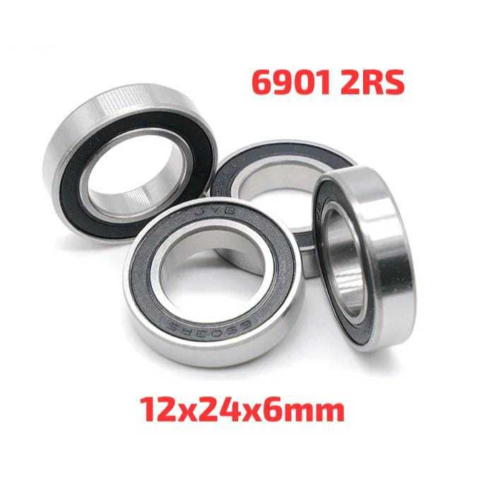 Foto Bearing 6901 laker laher hub Freehub Linkage RS 6901 2RS seal rubber ball bearing Sepeda 12x24x6mm