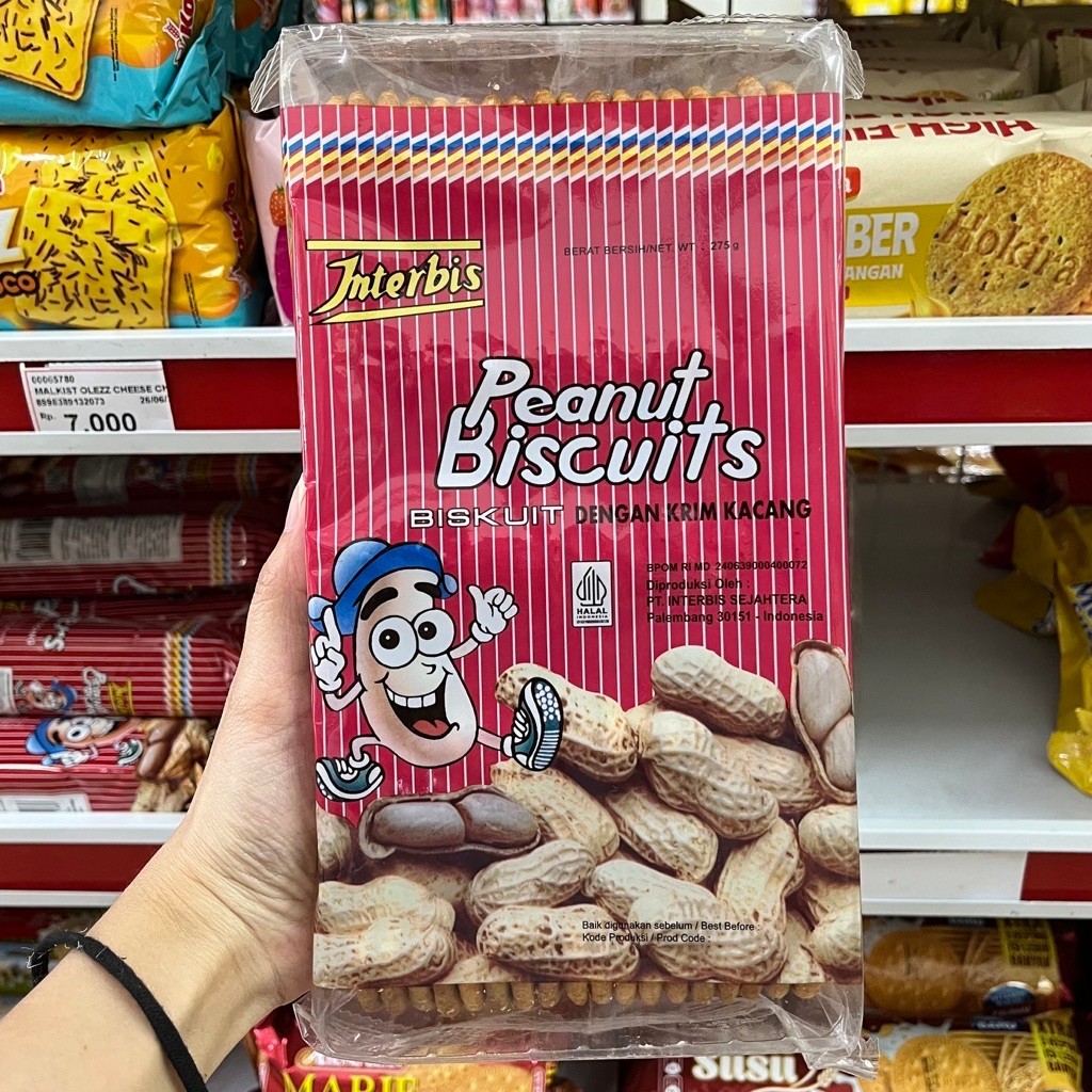 INTERBIS ROTI BISKUIT KACANG PEANUT CRACKERS