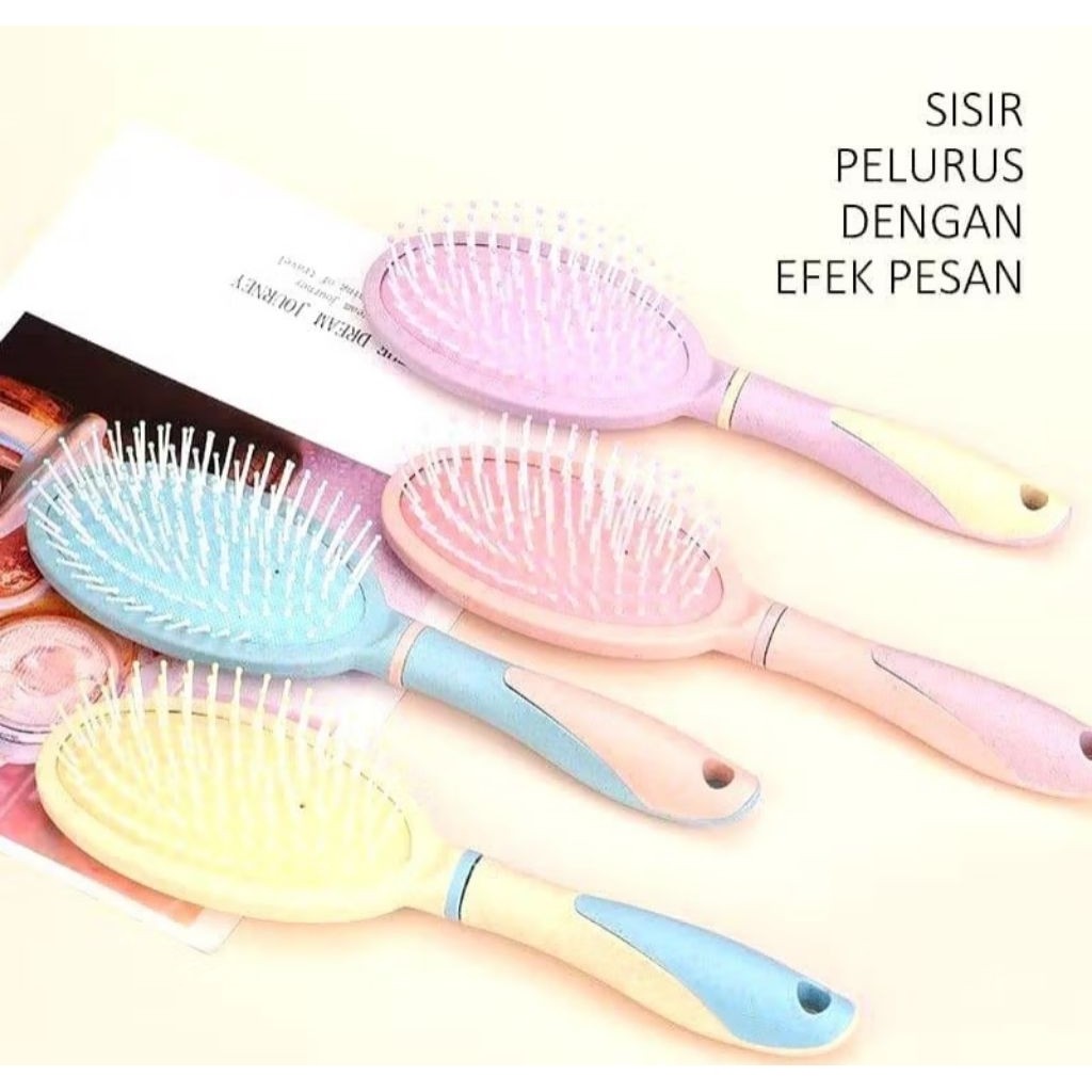 SISIR OVAL RREMIUM ANTI KUSUT/SISIR RAMBUT KOREA/SISIR BERKUALITAS sakura