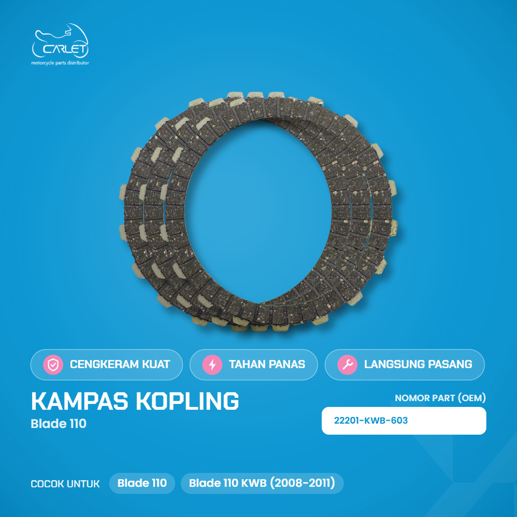 NOXPIT Kampas Kopling Blade 110 Blade 110 KWB 22201-KWB-603