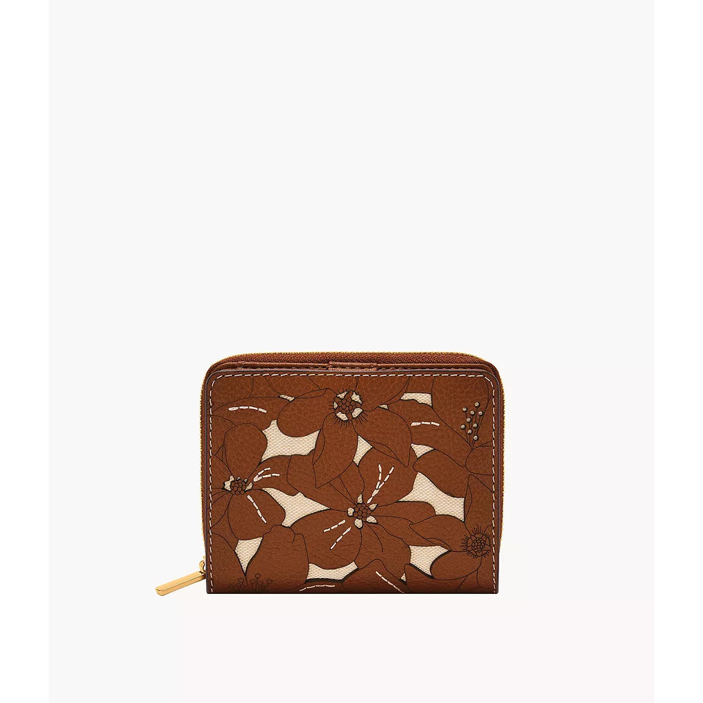 Fossil Logan Mini Multifunction Floral Peforation Dompet Wanita SL10110-124