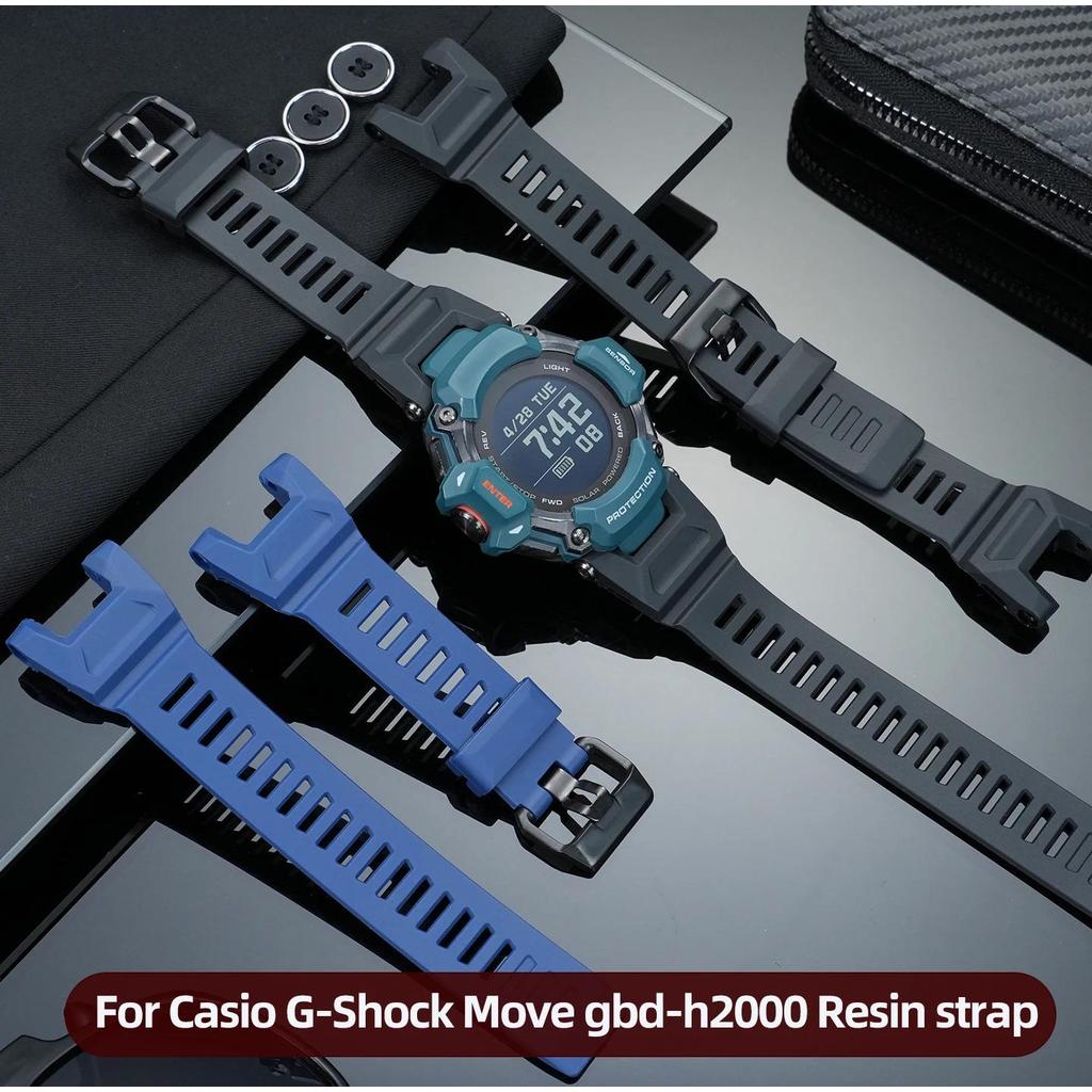 GBD-H2000 Men's Replacement Band For Casio G-Shock Move gbd-h2000 series Waterproof Strap Resin Watc