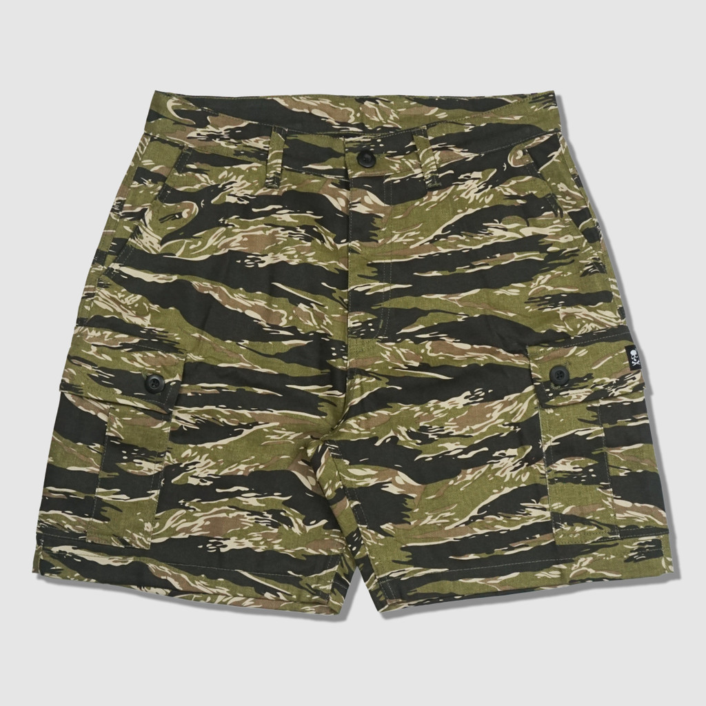 DETERMINED Cargo Shortpants TIGER CAMO BROWN Celana Pendek Pria