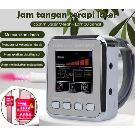 Jam tangan kesehatan/Jam tangan Terapi laser 12/15 titik dr laser fisioterapi untuk diabetes koleste