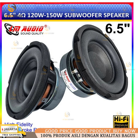 Speaker 6.5 Inch Woofer Subwoofer 150W 4 Ohm 6.5" Hifi Speker LM-6527 6528