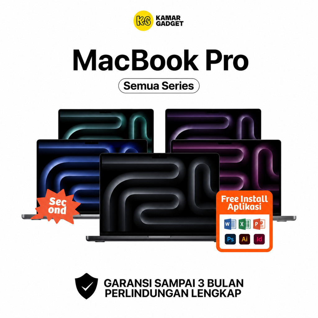 Macbook Pro Second Chipset M1 M2 Series 13inch 14inch Touchbar - Macbook Second Original Laptop Appl