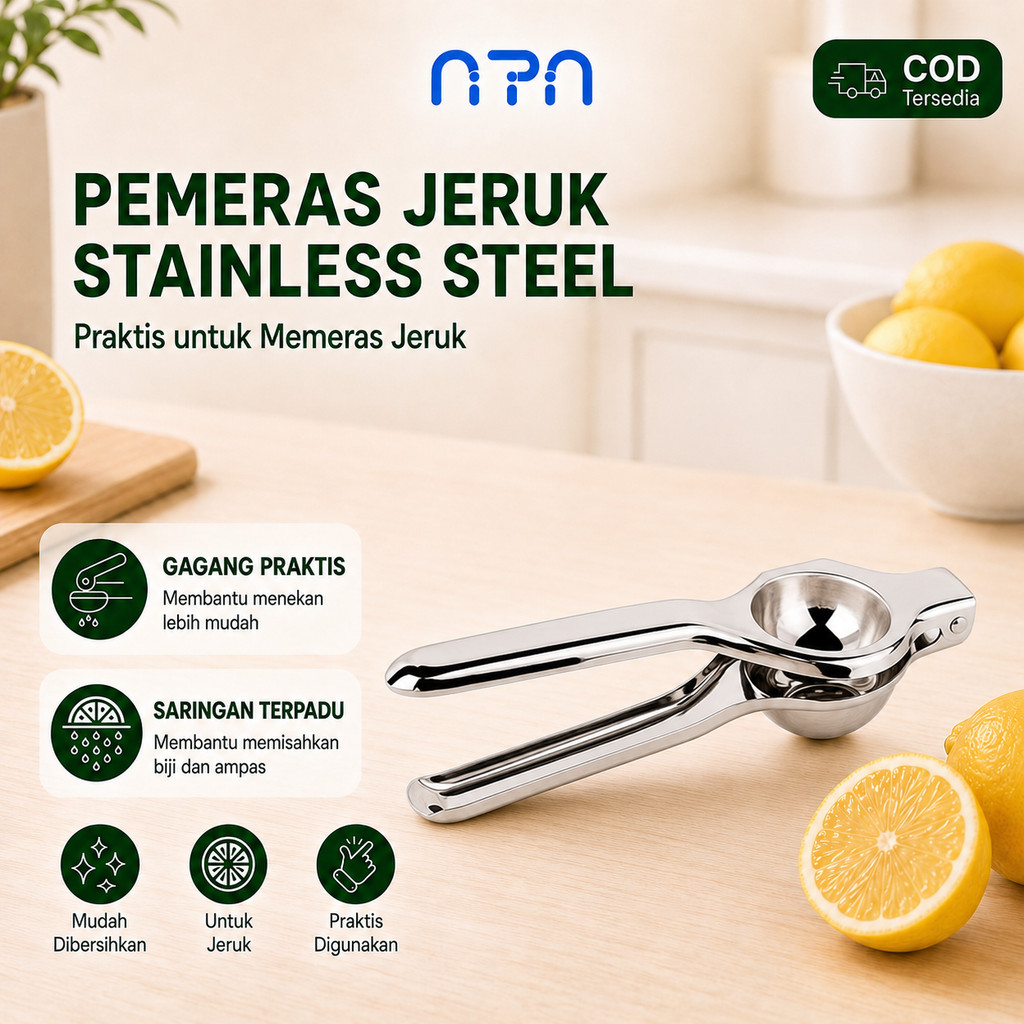 ALAT PEMERAS JERUK LEMON STAINLESS / JUICER MANUAL PEMERAS BUAH / PERASAN BUAH STAINLESS MANUAL