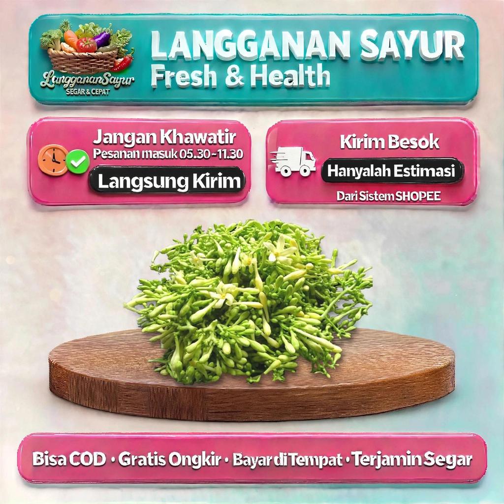 Bunga Pepaya 1bks - Toko Sayur Sayuran  Segar Palembsng - Langganan Sayur Palembang