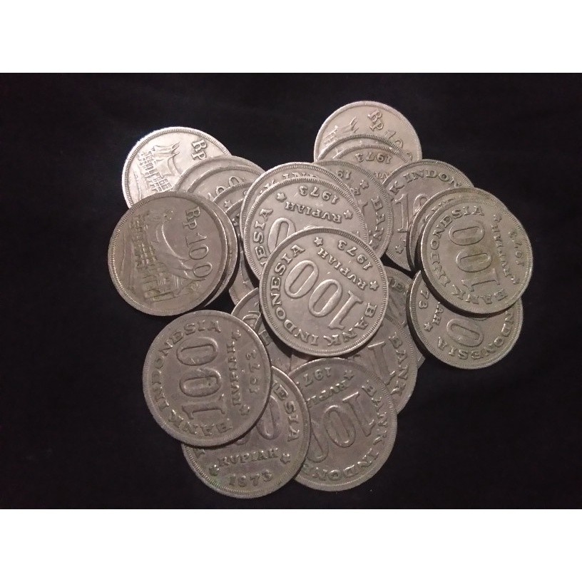 (READY STOK) UANG KUNO UANG MAHAR KOIN 100 RUPIAH TEBAL 1973 (TERLARIS)